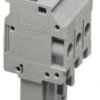 Plug, 3 pole, 0.2-6.0 mm², gray for space-saving potential distribution, 3060131