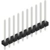 Pin header, 10 pole, pitch 2.54 mm, straight, black, SLLP116410Z