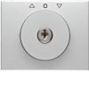 BERKER K.5 Płytka czołowa z kluczykiem do Wyłącznika żaluzjowego obrotowego aluminium 1079730300 HAGER