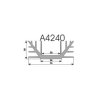 Radiator A4240 L-7cm