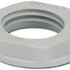 Counter nut, M20, 26 mm, silver gray, 1411207