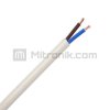 PRZEWÓD OMY 2x0,75/H03VV-F 300V BIAŁY