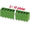 Listwa do PCB pionowa 14- zacisków męska r= 3,81