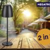 Akumulatorowa lampka stołowa Megatron TAVOLA Solar MT68059 2 W czarny 200 lm