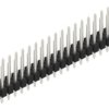 Pin header, 40 pole, pitch 2.54 mm, straight, black, 10055300