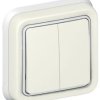 Włącznik światła, 10A, 250V, 2-przyciskowy, IP55, Legrand