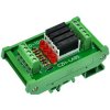 CZH-LABS Slim DIN Rail Mount DC5V Source/PNP 4 SPST-NO 5A Power Relay Module, APAN3105