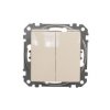 SEDNA DESIGN & ELEMENTS Wyłącznik zwierny przycisk podwójny beżowy SDD112118 SCHNEIDER ELECTRIC