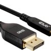 club3D Kabel wyświetlacza USB-C® Złącze męskie RJ45 1.00 m czarny CAC-1559