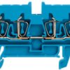 Through terminal block, spring balancer connection, 0.5-2.5 mm², 4 pole, 24 A, 6 kV, blue, 1933750000