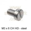 M3 x 6mm CH HD steel machine screw (25 pack)