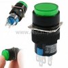 Przycisk chwilowy LAS1-AY-11G zielony 16mm 12V