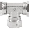 Hydrauliczny adapter teowy gwintowany 16J6MK4S, Connector A G 1 żeńskie Connector B G 1 żeńskie Parker