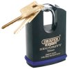 Draper Expert 64197 50mm Heavy Duty Stainless Steel Padlock & 2 Keys
