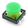 Tact Switch 12x12mm z nasadką - okrągły zielony