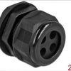 60383 Cable Gland PG29 for round cable with 4 cable entries bk 2 pcs