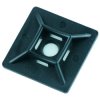 28x28mm Black Adhesive Cable Tie Base - Pack of 100