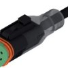 Connection cable, socket, 3 pole, straight to openend, 2m