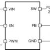5V, 1A or 1.5A, high-efficiency synchronous buck LED driver with power-save mode