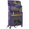 Sealey AP2200COMBOCP Topchest & Rollcab Combi 6 Drawer - Purple/Grey & 128pc