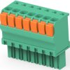PCB terminal, 7 pole, pitch 3.5 mm, AWG 30-14, 9 A, push-in spring connection, green, 1986692-7