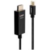 LINDY 40922 Mini DisplayPort to HDMI plug Cable Black 2.00 m