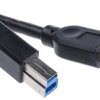 Kabel USB Złącze A USB A Złącze B USB B dł. 1.8m Przewód USB USB 3.0 kolor: Czarny