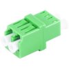 FO connector, LC duplex socket to LC duplex socket, OS1/OS2, singlemode, ceramic, green, BYB-4-98F2106