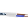 Przewód OMY 2x0,5 mm2 (300/300V) oponowy mieszkaniowy biały H03VV-F (krążki 100m) 5901854402932 ELPAR