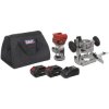 Sealey CP20VTRKIT SV20 Series Cordless Trimming Router Kit 20V 4Ah - 2 Batteries