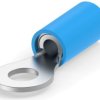 Insulated ring cable lug, 1.25-2.0 mm², AWG 16 to 14, 4.17 mm, M4, blue, 320560