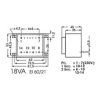 Alphabet Components Encapsulated Transformer with Dual 6V Secondaries