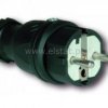 Wtyczka gumowa 10/16A 2P+0 230V UNI-SCHUKO IP44