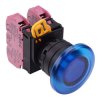 YW1L-M4E02Q0S Blue 22mm Mushroom Momentary Push Button Switch 2NC IP65 IDEC