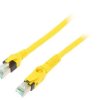 Patch cord S/FTP 6a linka Cu PUR żółty 3m 27AWG Żyły: 8 09488447745030