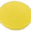 Button plate, round, yellow, for pushbutton, 216425
