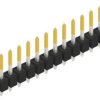 Pin header, 12 pole, pitch 2.54 mm, straight, black, 10053912