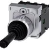 Joystick 2-osiowy Chwilowy SPST Siemens IP65, IP67, 10 A Śruba Okrągłe