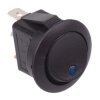 Blue LED Round Rocker Switch 12V SPST