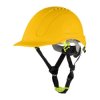 Kask HEŁM Przemysłowy BHP Roboczy Ochronny ŻÓŁTY ABS