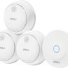 IMOU ZSM1Kit-EU-3-M Zestaw czujnika dymu + Centrala z obsługą aplikacji z sieci elektrycznej, bateryjne (Ø x W) 86 mm x