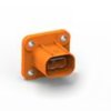 Plug, 2 pole, straight, 1 row, orange, 2103124-1