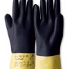 Rękawice robocze rozmiar: 9 materiał: Nitryl zastosowanie: Odporność na działanie substancji chemicznych