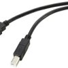 Renkforce Kabel USB USB 2.0 Złącze męskie USB-A, Złącze męskie USB-B 15.00 m czarny konstrukcja aktywna z wzmocnieniem s