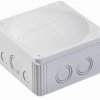 Cable junction box, no. of entries: 4, 10 mm², light gray, IP66/IP67, 10060702