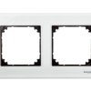 Merten M-Elegance Ramka podwójna szklana brylantowy biały MTN404219