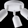 2025 Ceiling light, GU10, round, swivel, white, 3 spots
