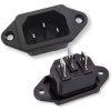 Gniazdo AC IEC320 C13 Panelowe 250V 10A 3-Pin Komputer Zasilanie do Obudowy