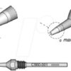 C560018 Desoldering tip C560, C560018/2.4 mm, 4.8 mm, pin cleaning