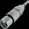 NA2FP Neutrik XLR socket adapter, 6.35 mm jack plug mono